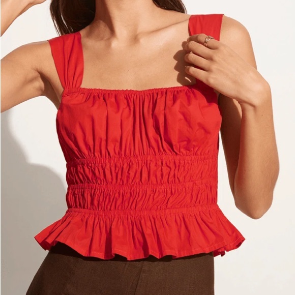 Faithfull the Brand Tops - Faithfull the Brand Tamerici Top in Cherry
